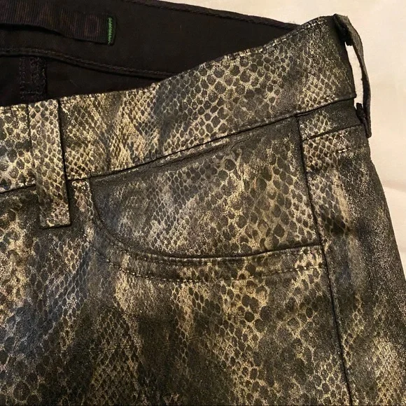 J Brand Snakeskin Skinny Jeans Jeggings Size 25 - Picture 4 of 7